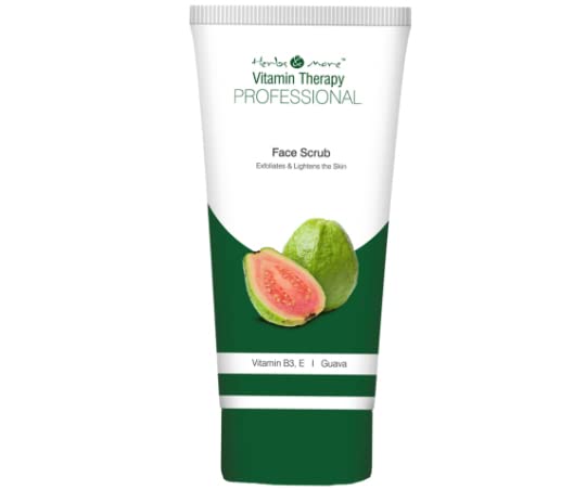 Herbs & More Vitamin Therapy Professional Face Scrub For Cleaning And Brighting Skin 100 Gm