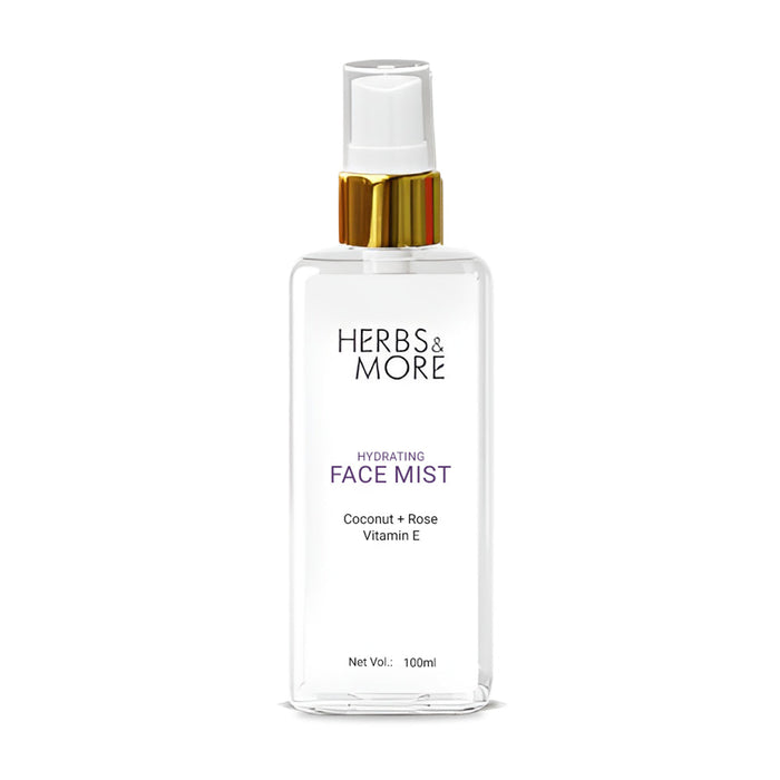 Herbs & More Hydrating Face Mist - 100 ML | Refreshing & Moisturizing Spray | Instant Skin Hydration | Natural Ingredients