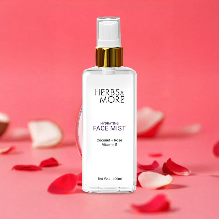 Herbs & More Hydrating Face Mist - 100 ML | Refreshing & Moisturizing Spray | Instant Skin Hydration | Natural Ingredients