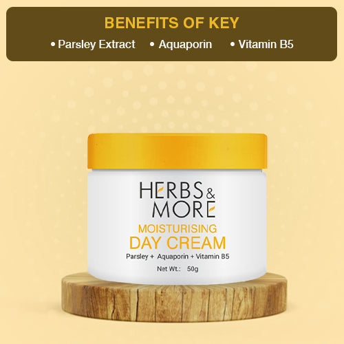 Herbs & More Moisturising Day Cream - 50g | Hydrating & Nourishing | Non-Greasy Formula for Soft, Smooth Skin | SPF Protection