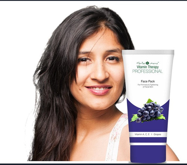 Herbs & More Vitamin Therapy Professional Massage Cream, Tan Face And Body Combo Face Scrub, Face Pack, Face Gel Facial Kit For Women 20.29 fl oz