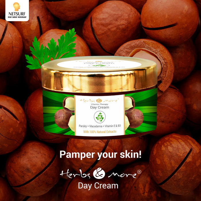 Vitamin Therapy Day Cream with SPF 15 Parsley Extract Macadamia Oil Jojoba Oil Tocopherol Vitamin E 50 GM