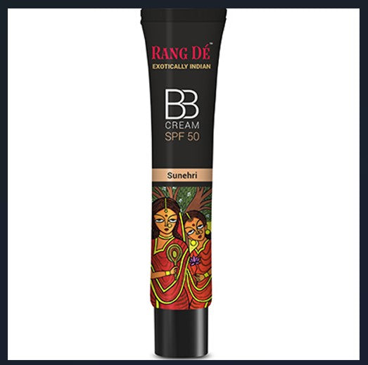 Rang De BB Cream SPF 50 Sunehari Light Face Makeup With Natural Coverage Tinted Moisturiser to Brighten Skin (30 GMS)