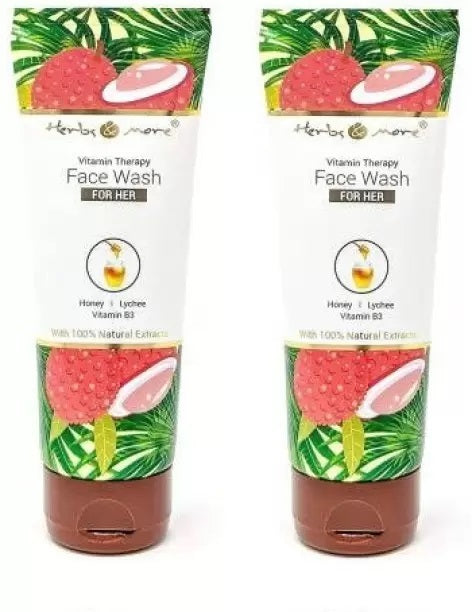 Vitamin Therapy Face Wash Her with Vitamin B3 Vitamin E Honey Lychee Wheat Protein Neem Tulsi