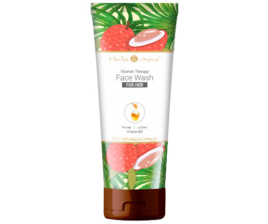 Vitamin Therapy Face Wash Her with Vitamin B3 Vitamin E Honey Lychee Wheat Protein Neem Tulsi
