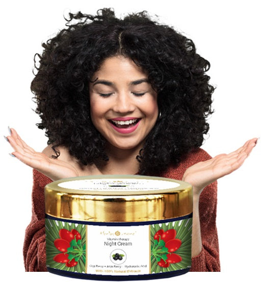 Vitamin Therapy Night Cream with Acai Berry Goji Berry Hyaluronic Acid